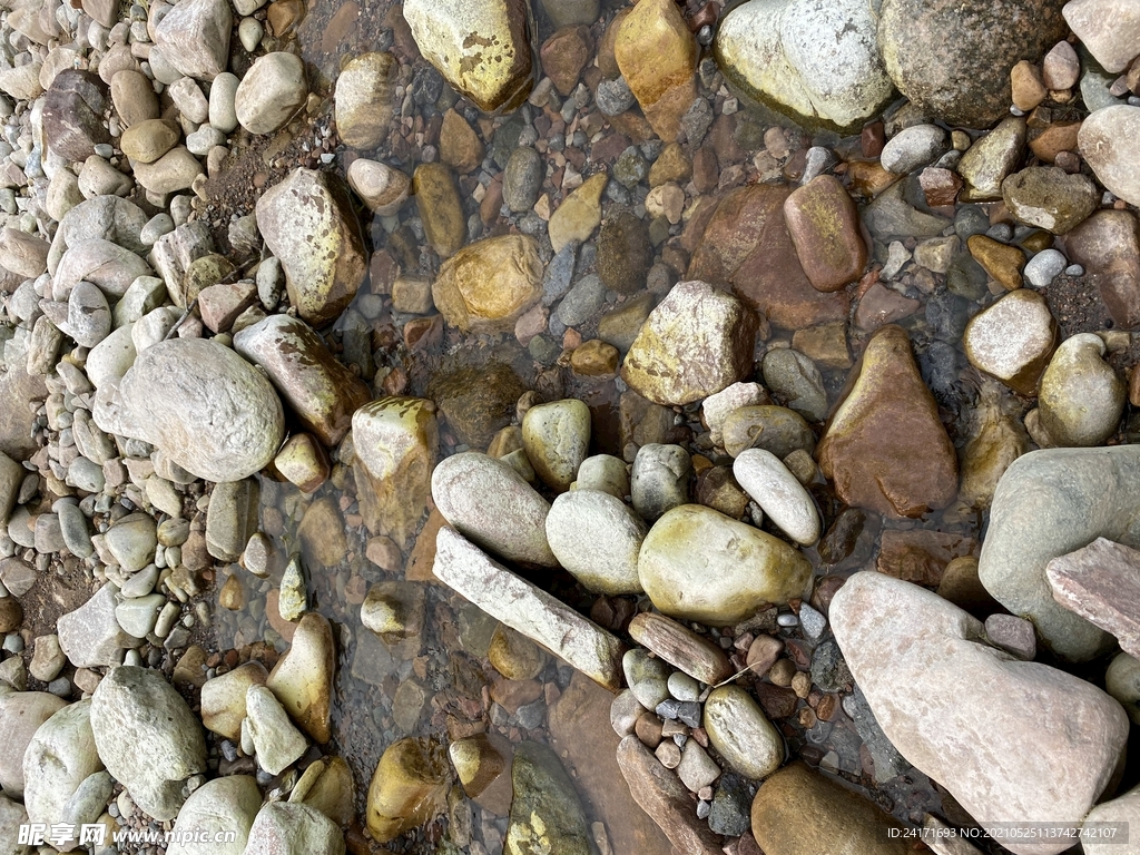 小溪的石头