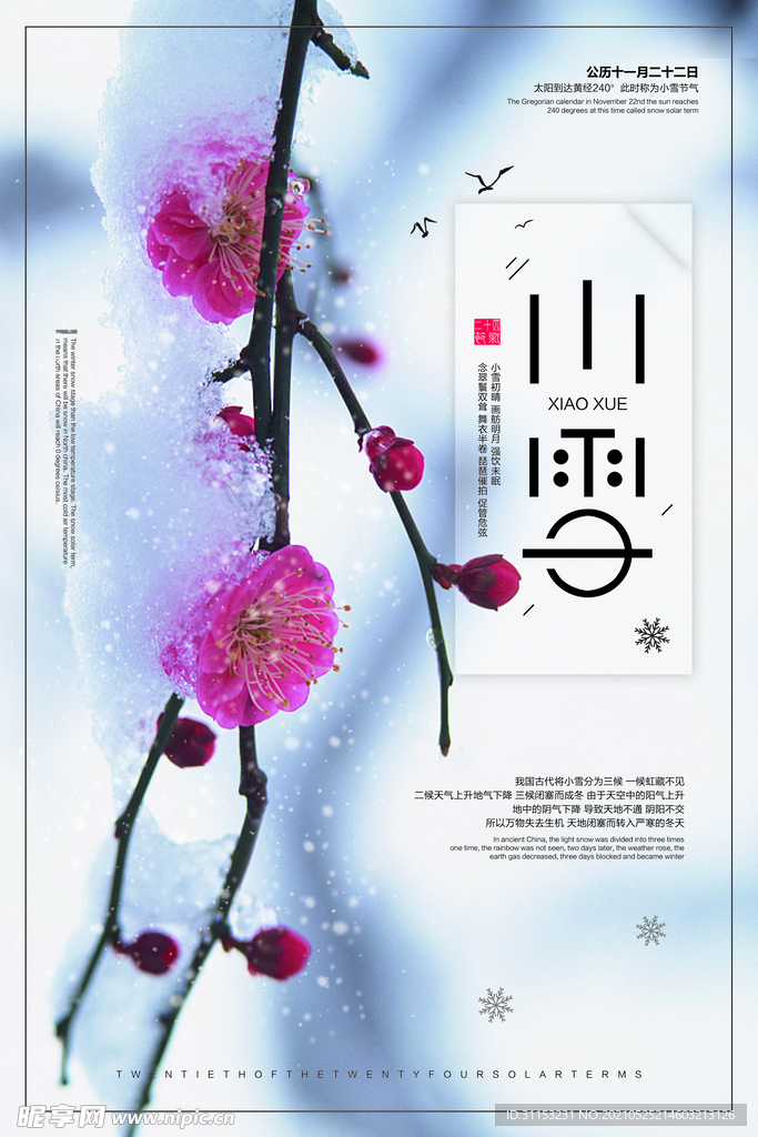 小雪海报