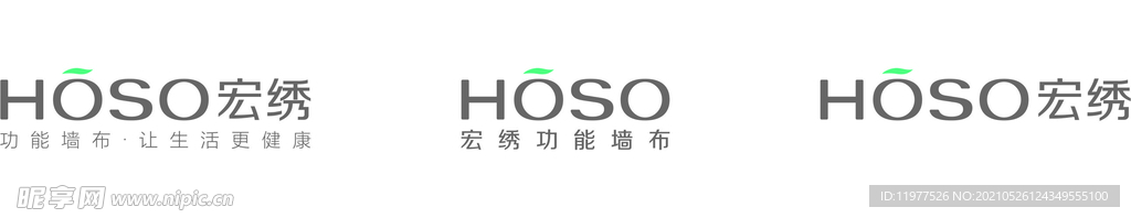 宏绣功能墙布软装LOGO