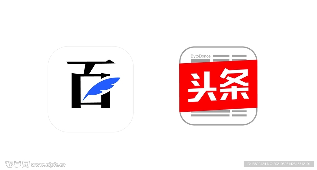 百度家号logo 头条LOGO