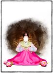 美女背景复古图
