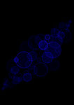 梦幻蓝色水母线条粒子纹理质感背