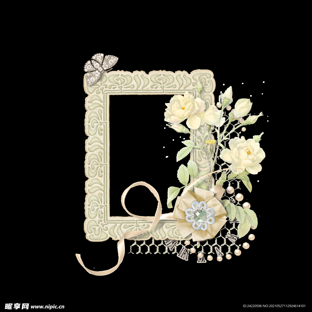 花卉边框