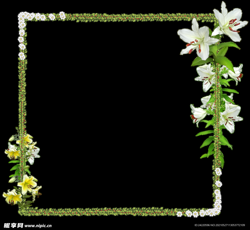 花卉边框