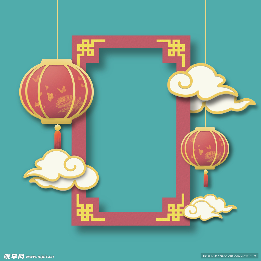 国潮边框 