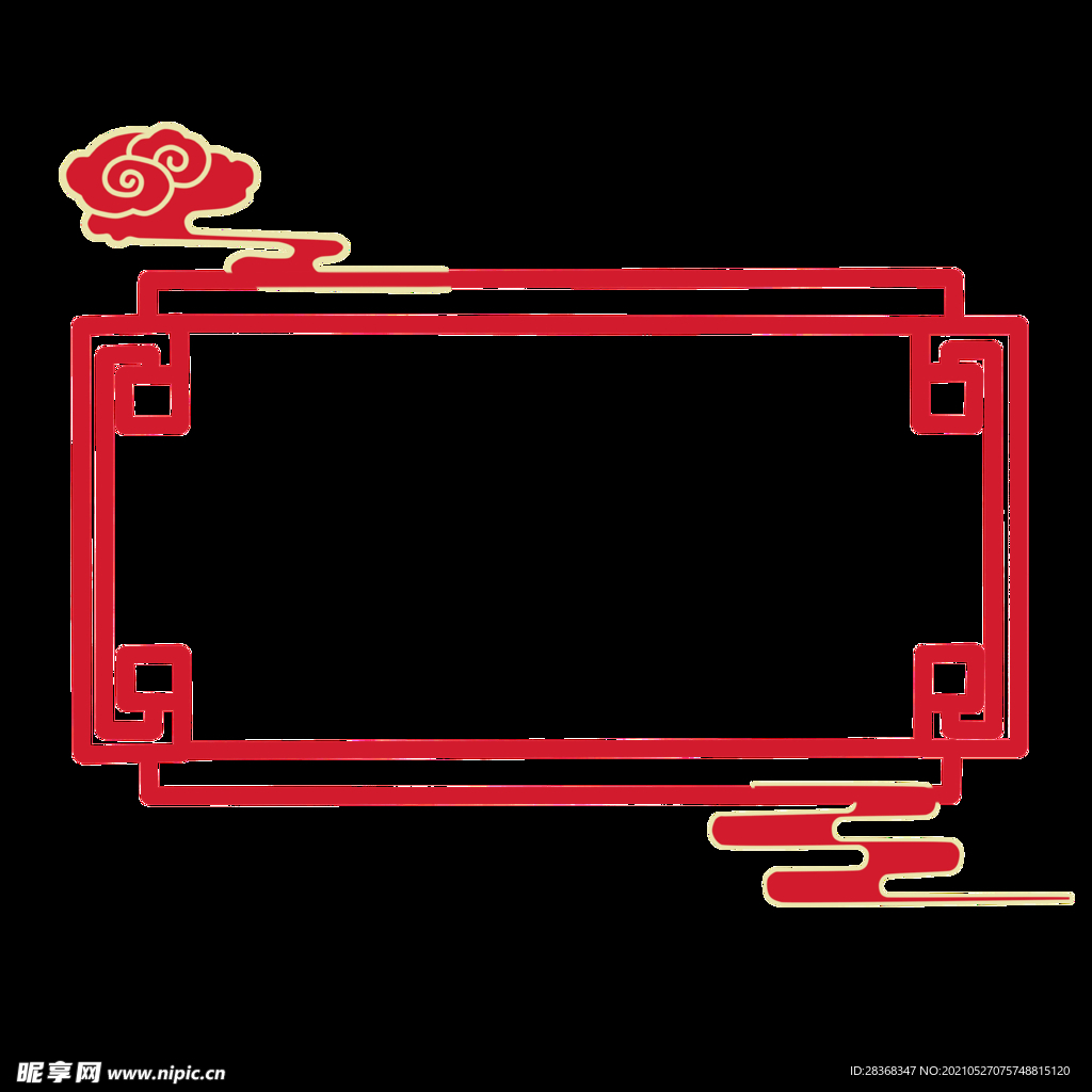 国潮边框 