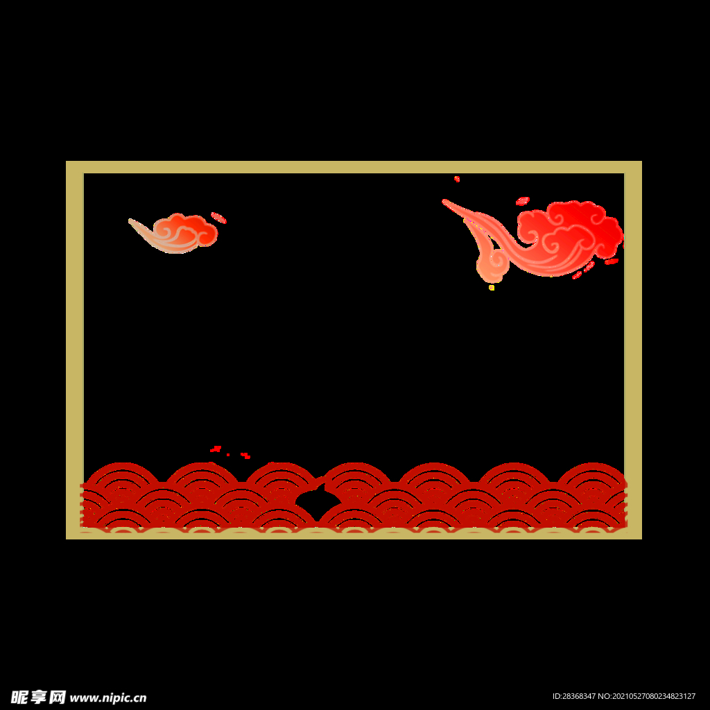国潮边框 
