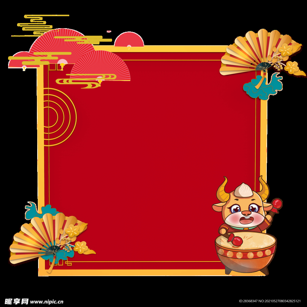 国潮边框 