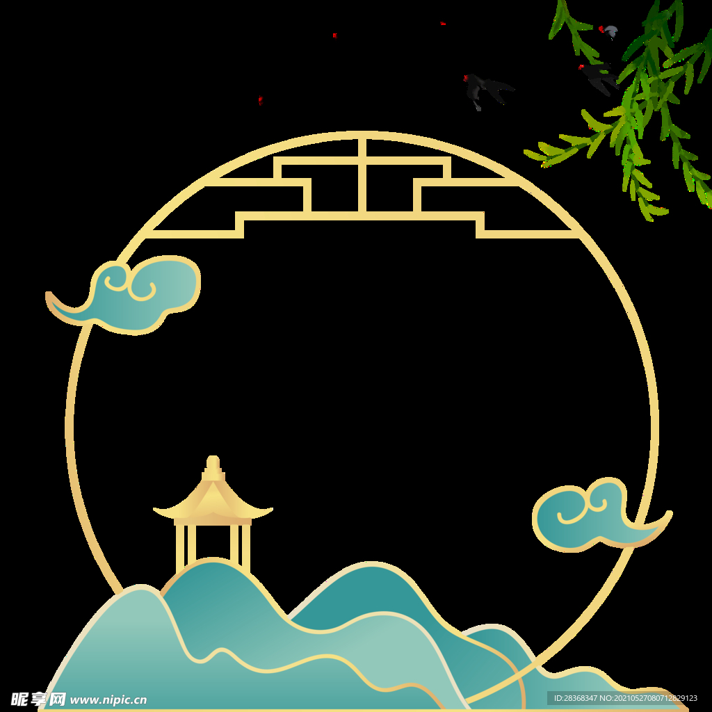 国潮边框 