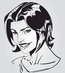 动漫女人插画图片