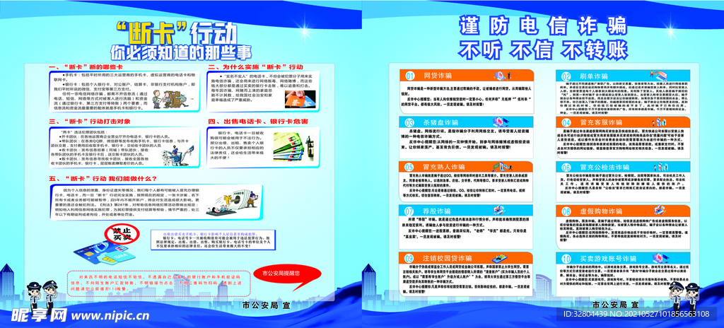 防电信诈骗展板