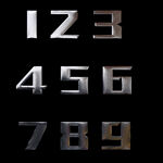 金属数字