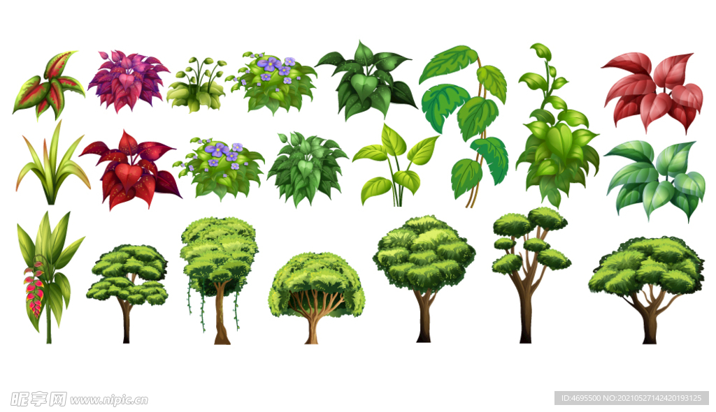 卡通树 植物