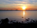 海滨夕阳风景