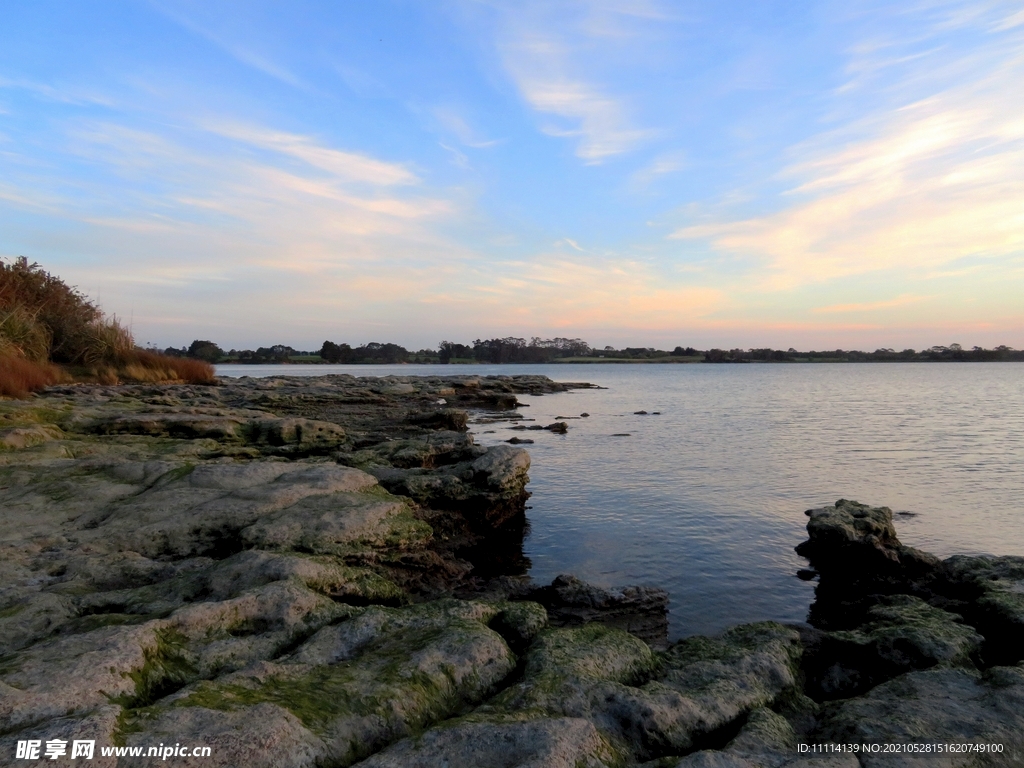 海滨夕阳风景