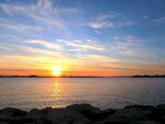 海滨夕阳风光