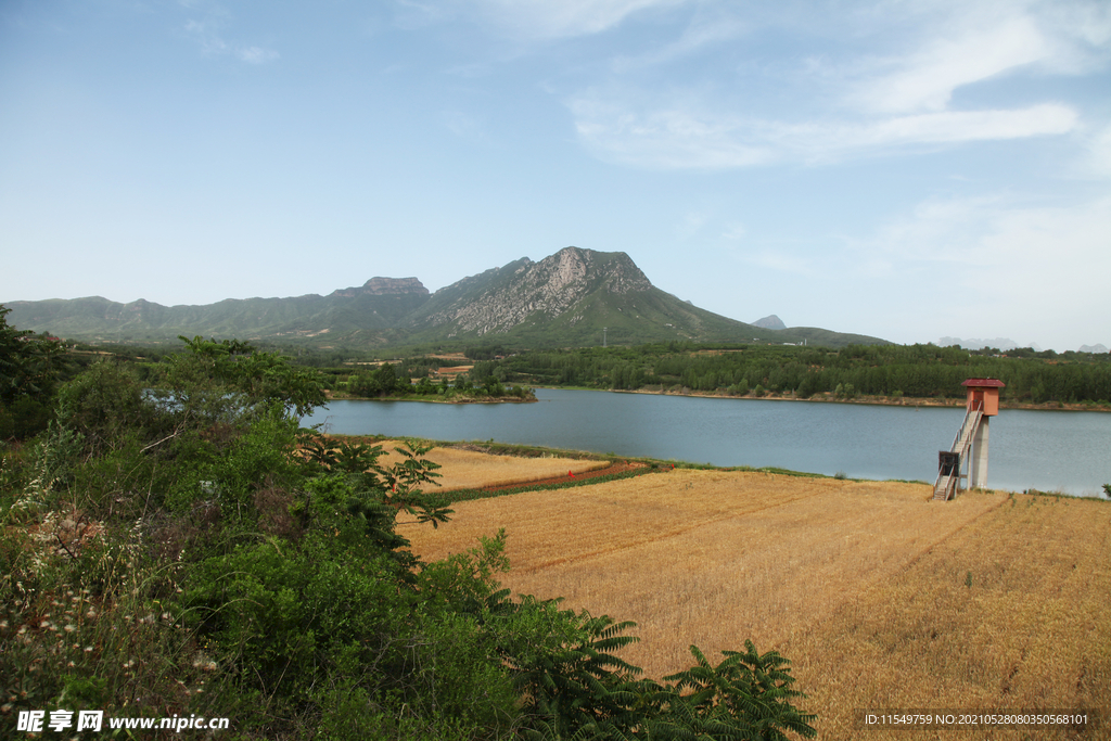 中灵山风光