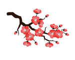 卡通梅花元素