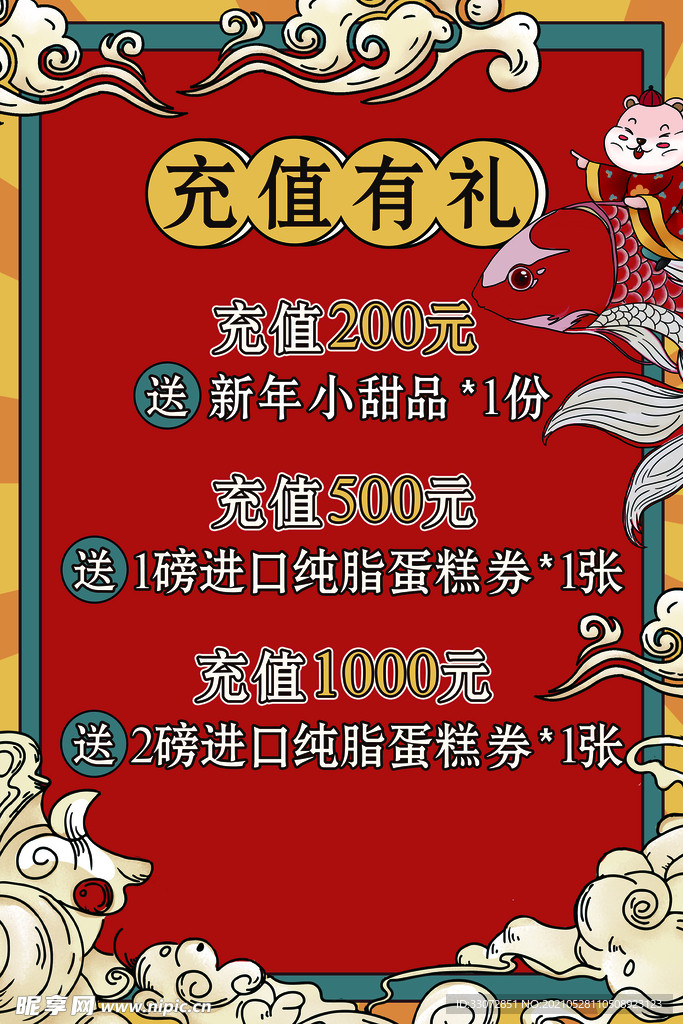 会员充值活动海报