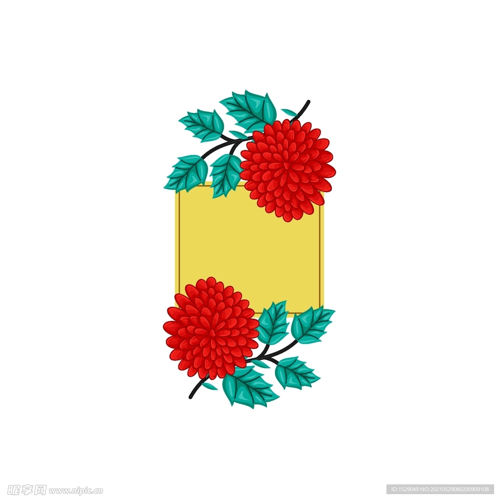 花朵边框
