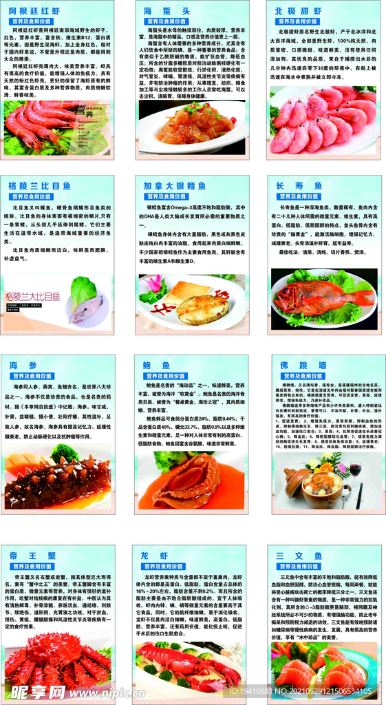 海鲜简介