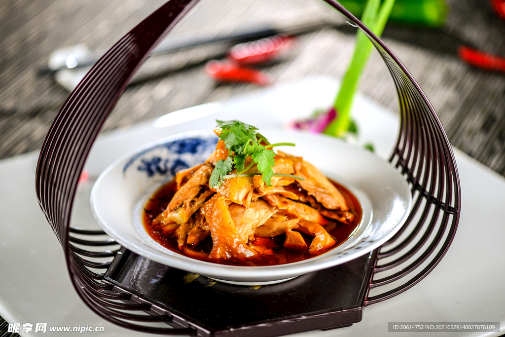 凉拌麻辣鸡片