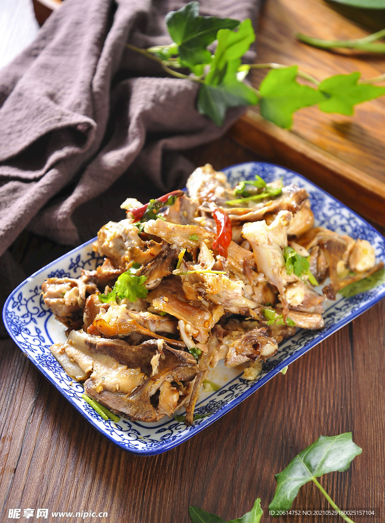 美食手撕鸡块
