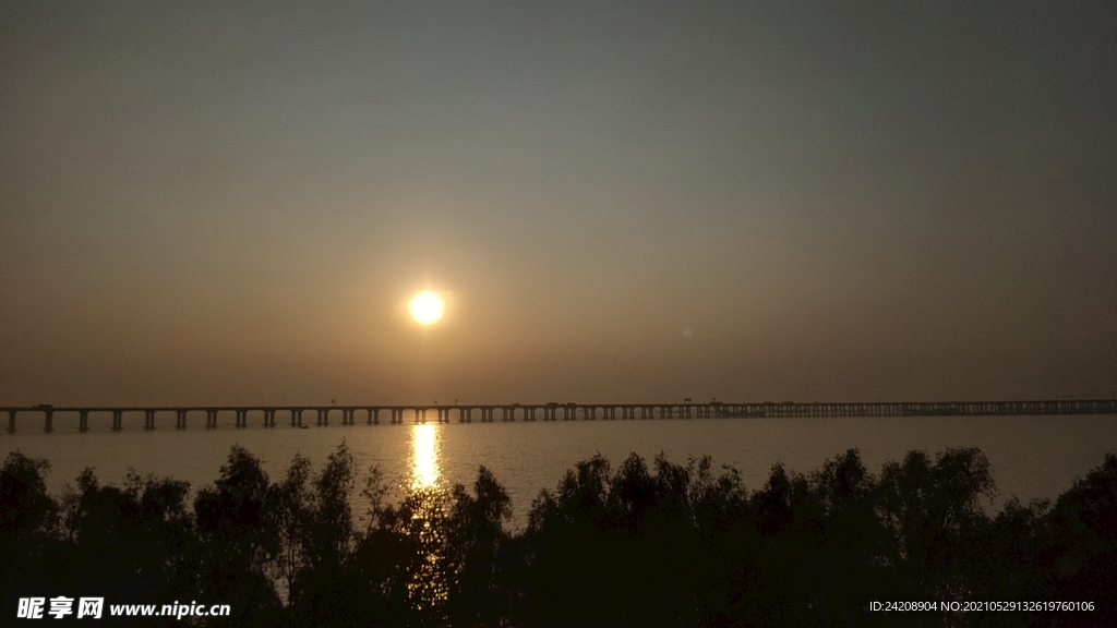 海边夕阳