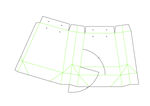 异型纸袋手提袋包装袋刀模CAD