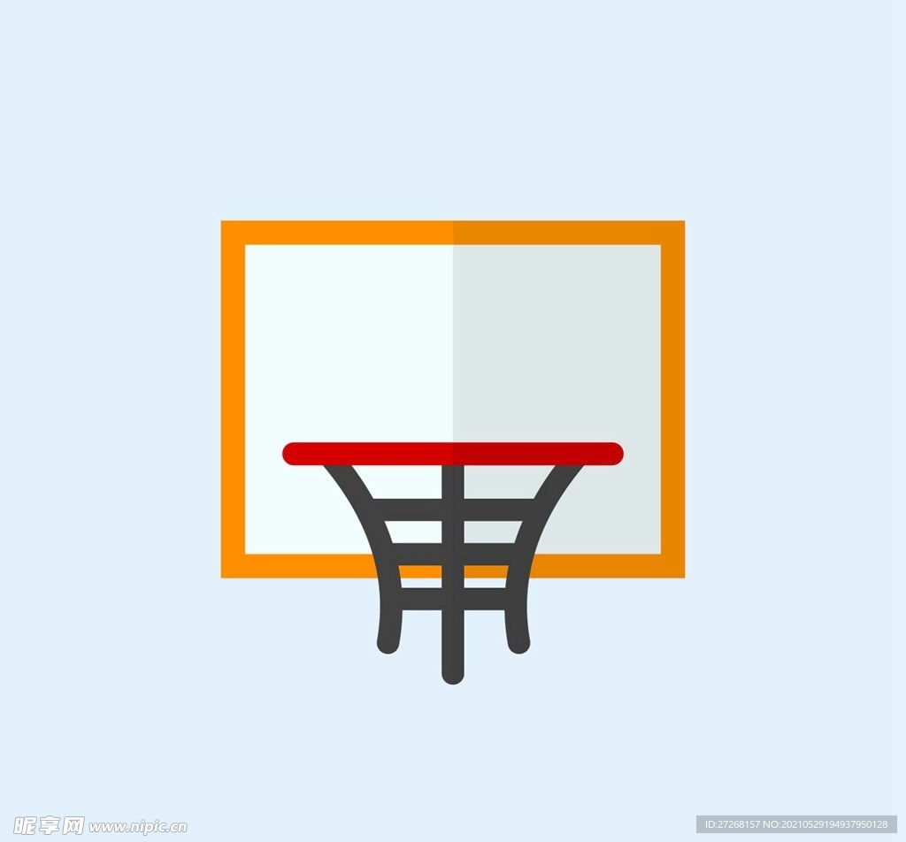 扁平化设计篮球架