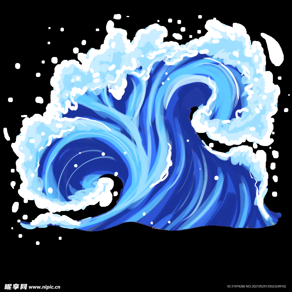 海浪  激流  海水  