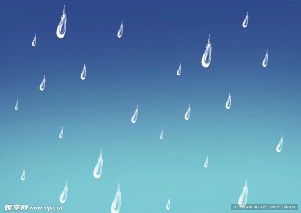 下雨雨滴
