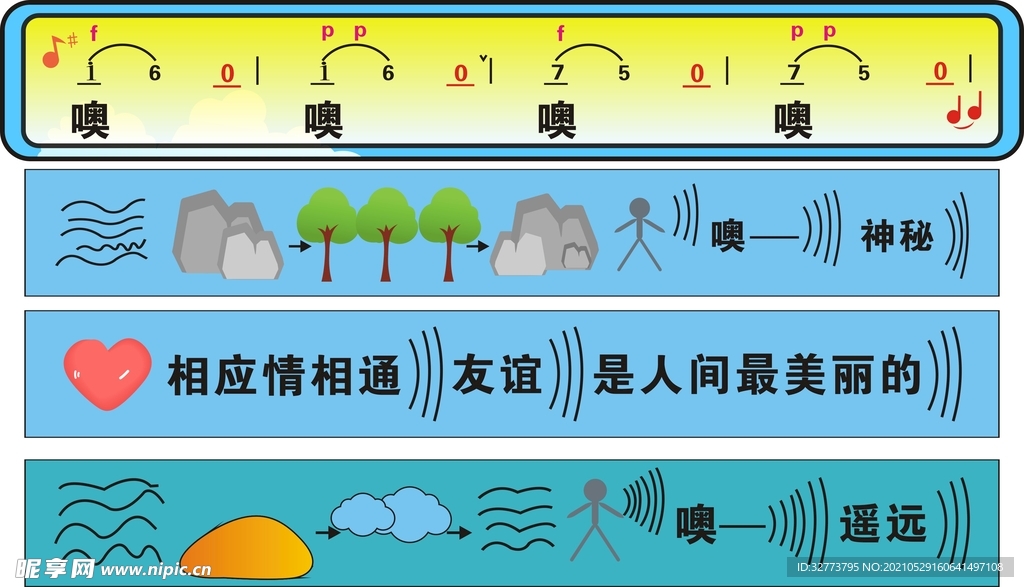 乐谱 板书
