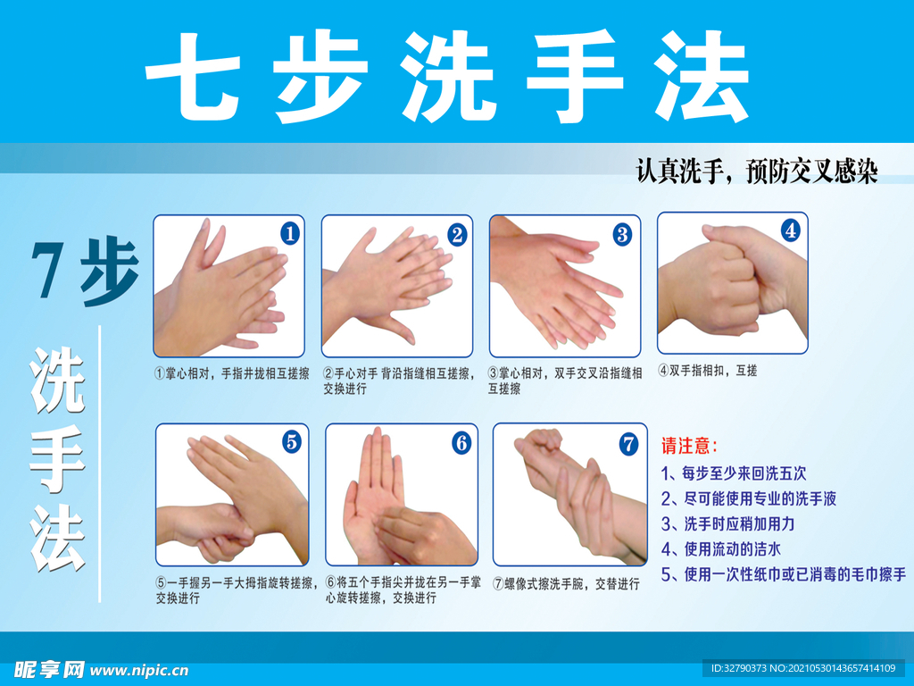 七步行手法