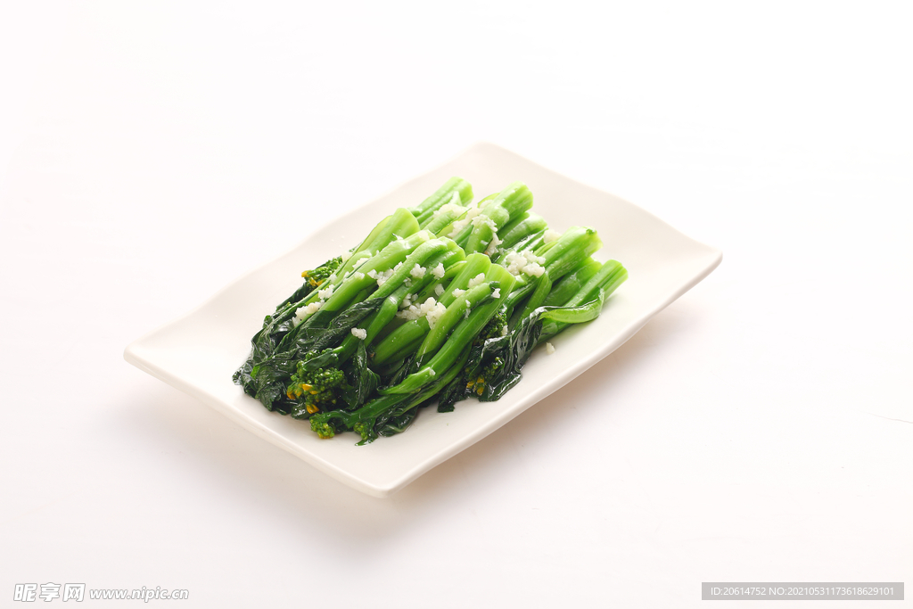 可口营养的美食炒青菜