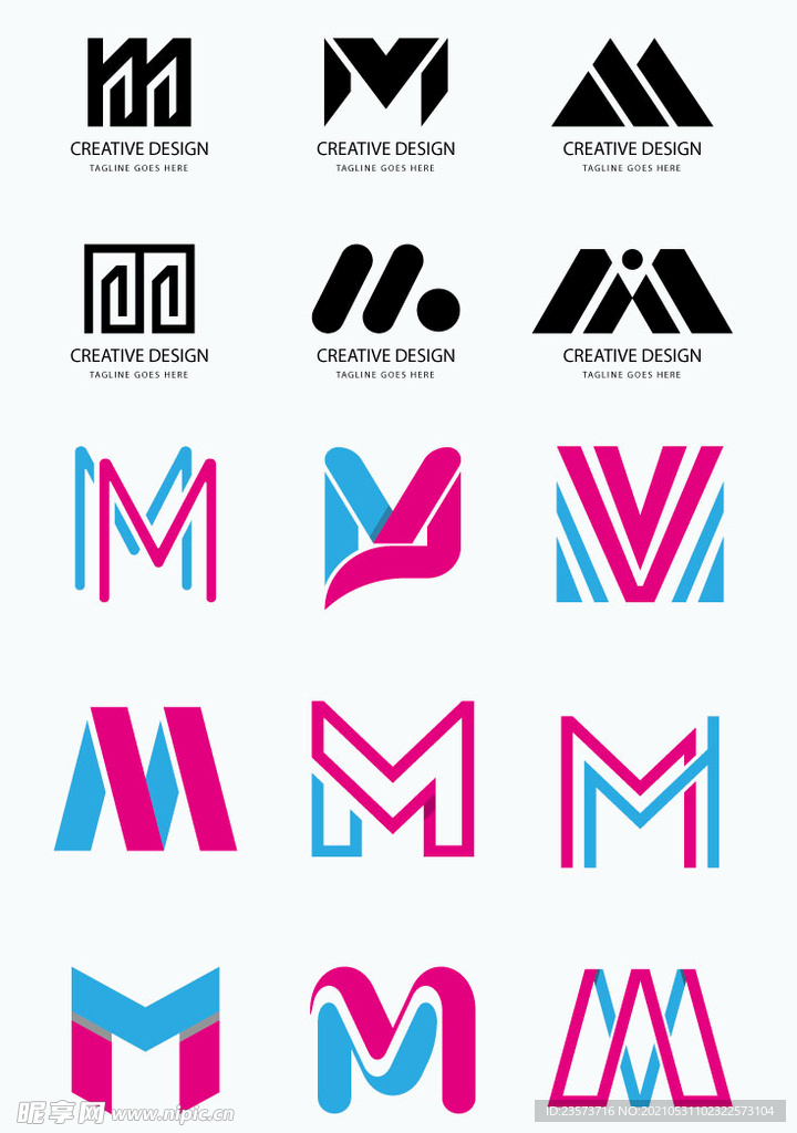 m标logo模板