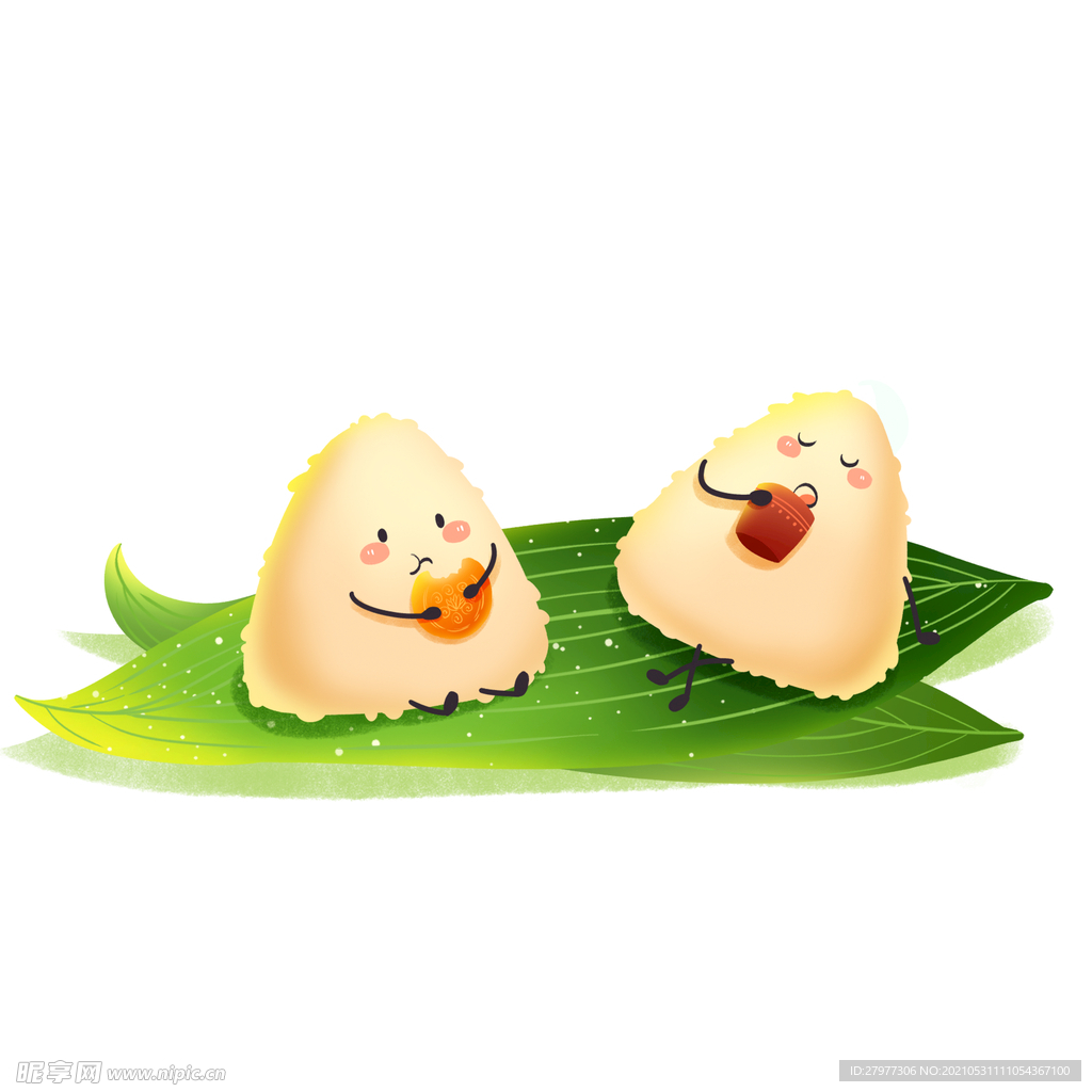 浓情端午传统节日粽子龙舟卡通