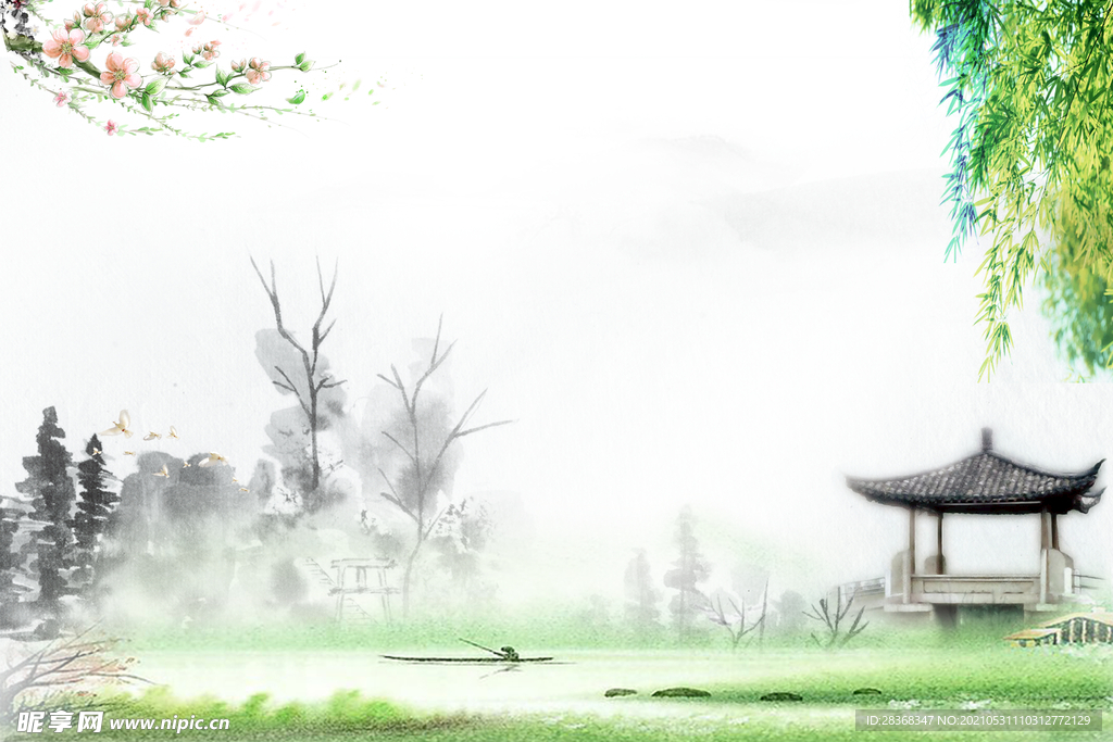 水墨背景 