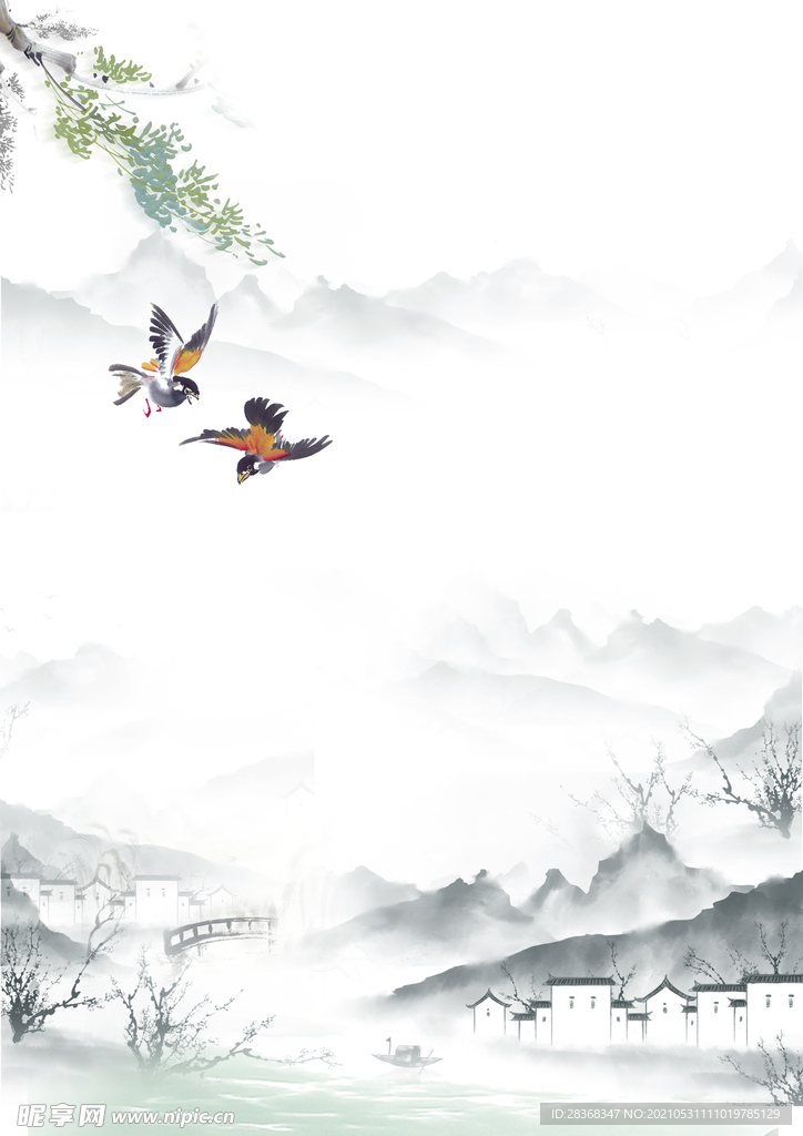 水墨背景 