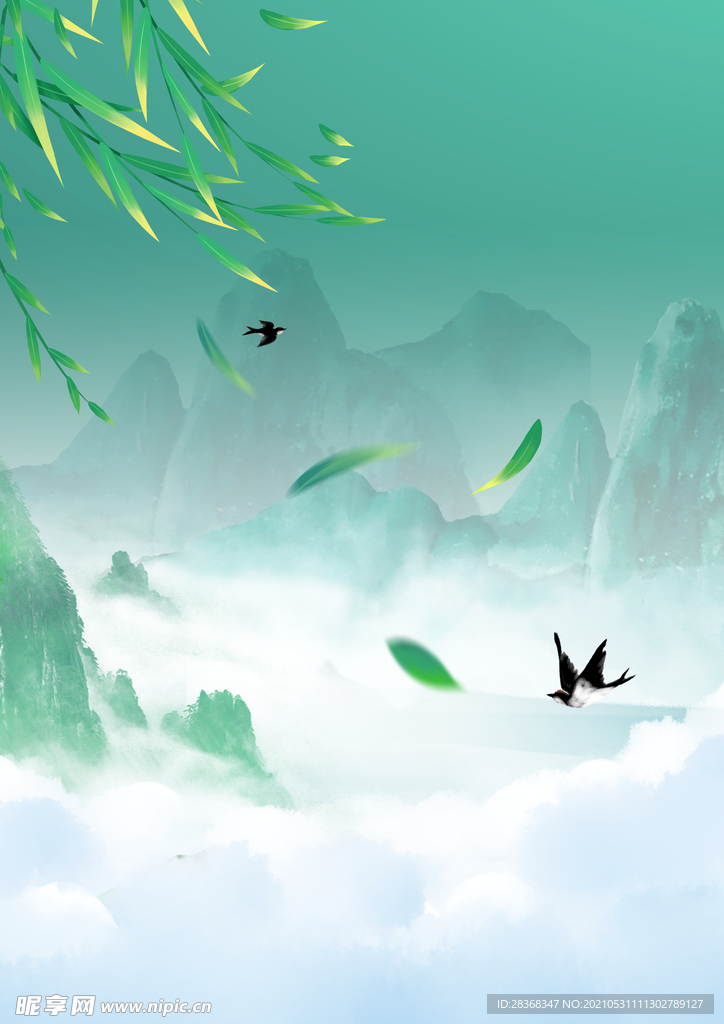 水墨背景 