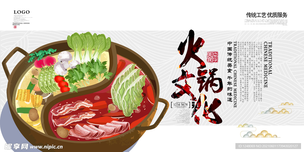 火锅文化宣传海报