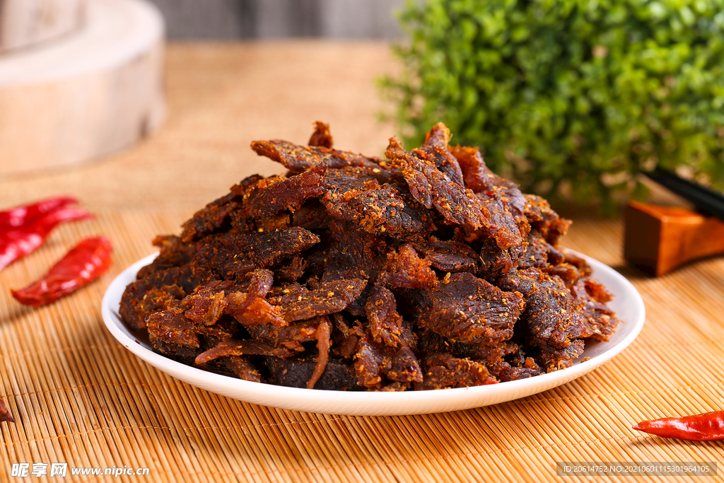 垂涎欲滴的牛肉干