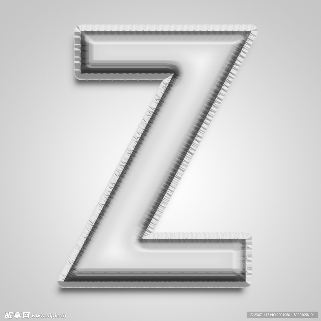 金属字母Z