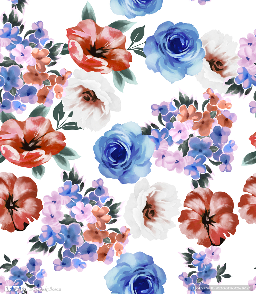 手绘花