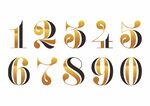 金色数字