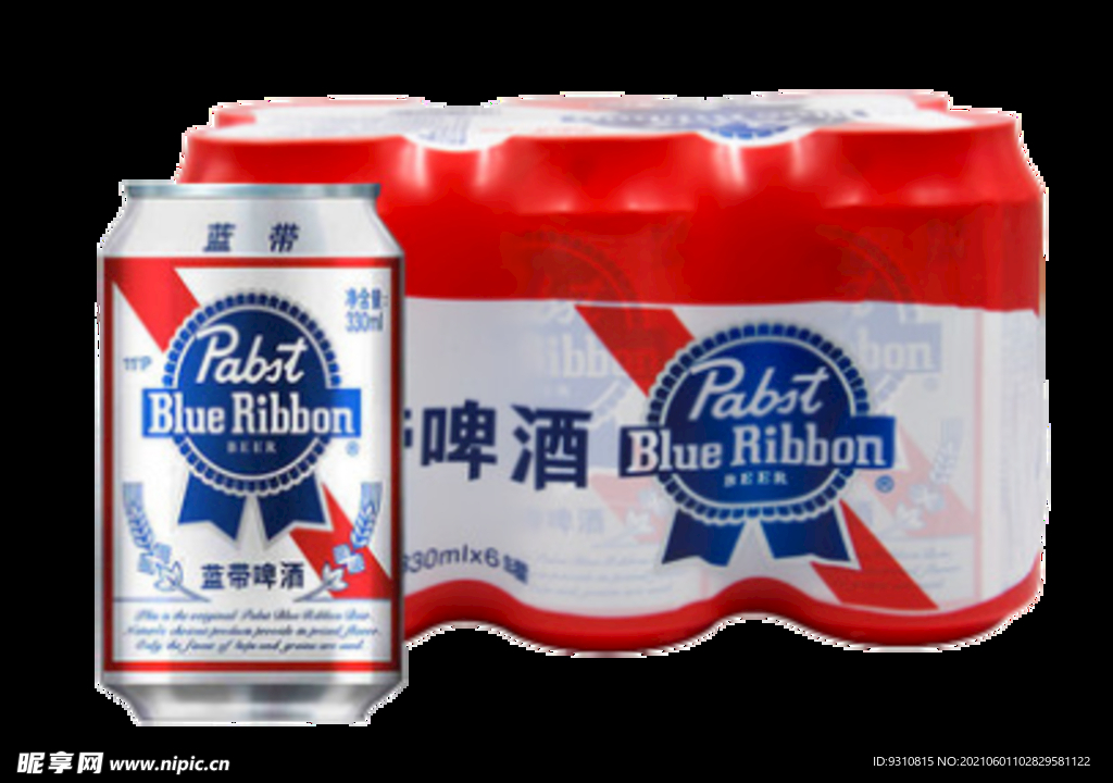 蓝带啤酒330ml