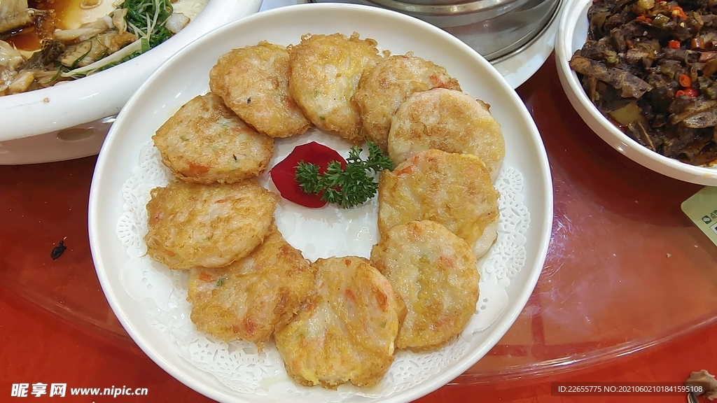 虾肉煎饼