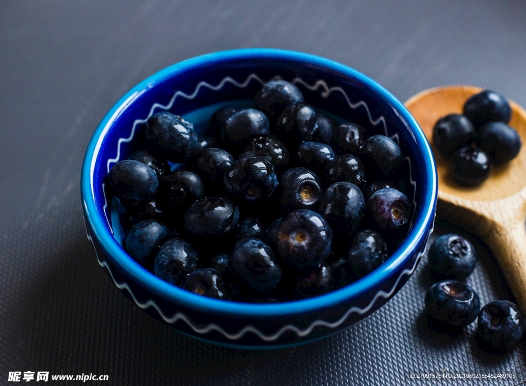 精美水果摄影蓝莓 