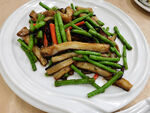 长豆角炒茄子