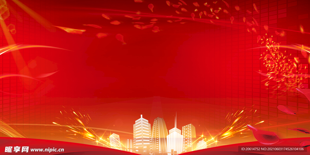 中国红喜庆海报背景